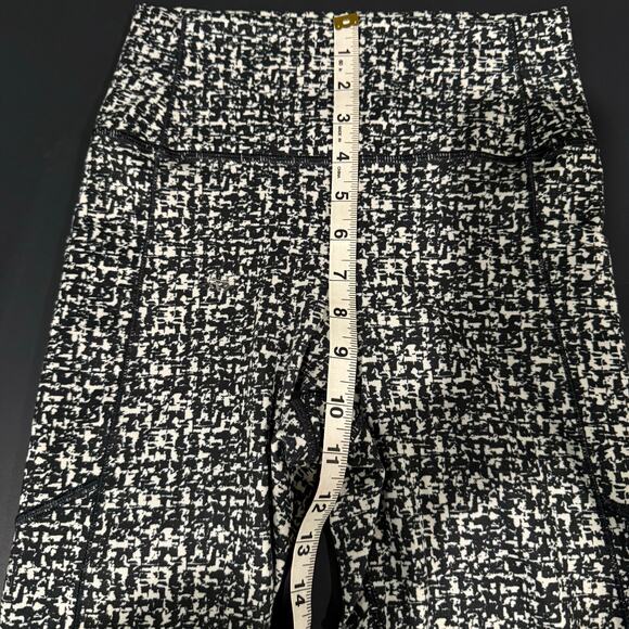 Women's Gap Fit Power Move High Rise Ankle Legging Black White Small Athletic - Picture 6 of 8